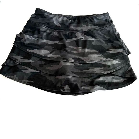 ATHLETA GIRL CAMO LUX PRINT SWING SKORT - Picture 1 of 9